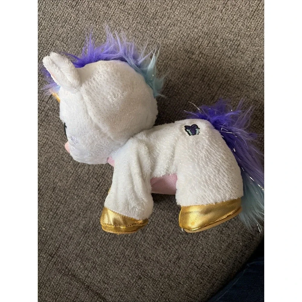 Present Pets Light Up Horn UNICORN Interactive Plush Tested Works